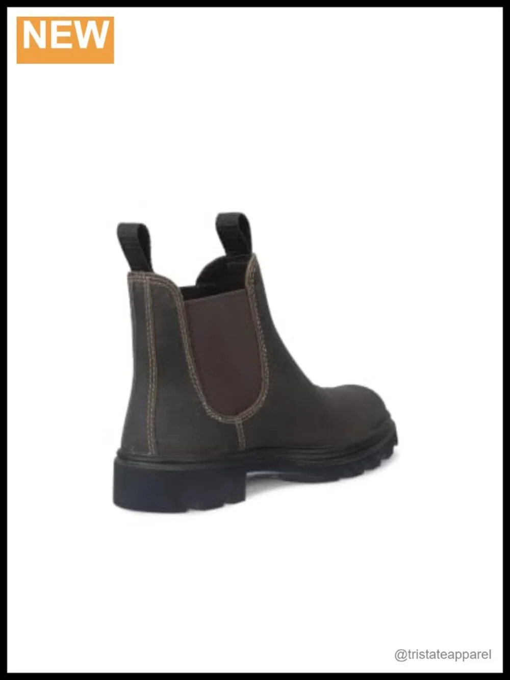 Leather Chelsea Boots Ankle Booties - Women's Water-Repellent Pull-On Round Toe